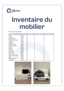 Modèle gratuit inventaire du mobilier état des lieux Qalimo